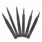 HR0380 6 in 1 Anti-Static Tweezers Kit  ESD-10 ESD-11 ESD-12 ESD-13 ESD-14 ESD-15
